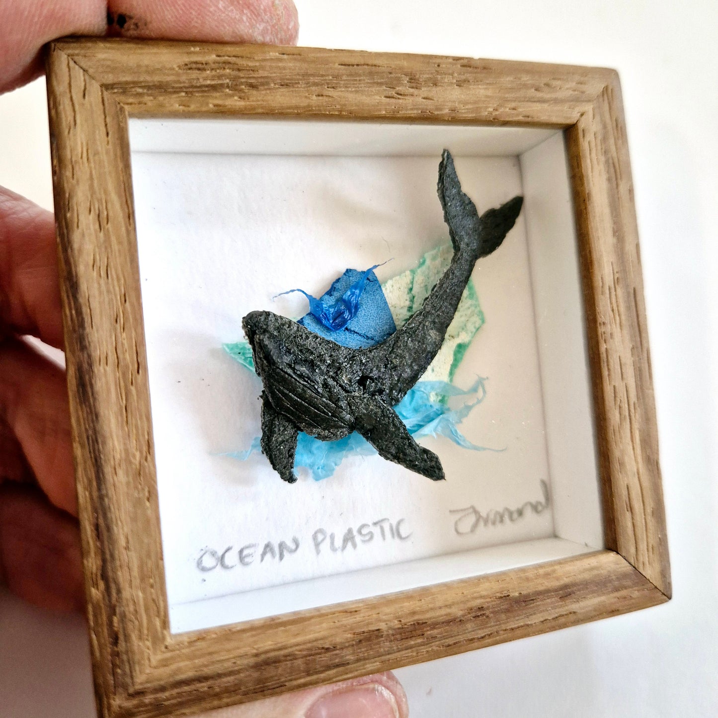 Ocean Fragment No.008 - Whale - Framed Wall Art