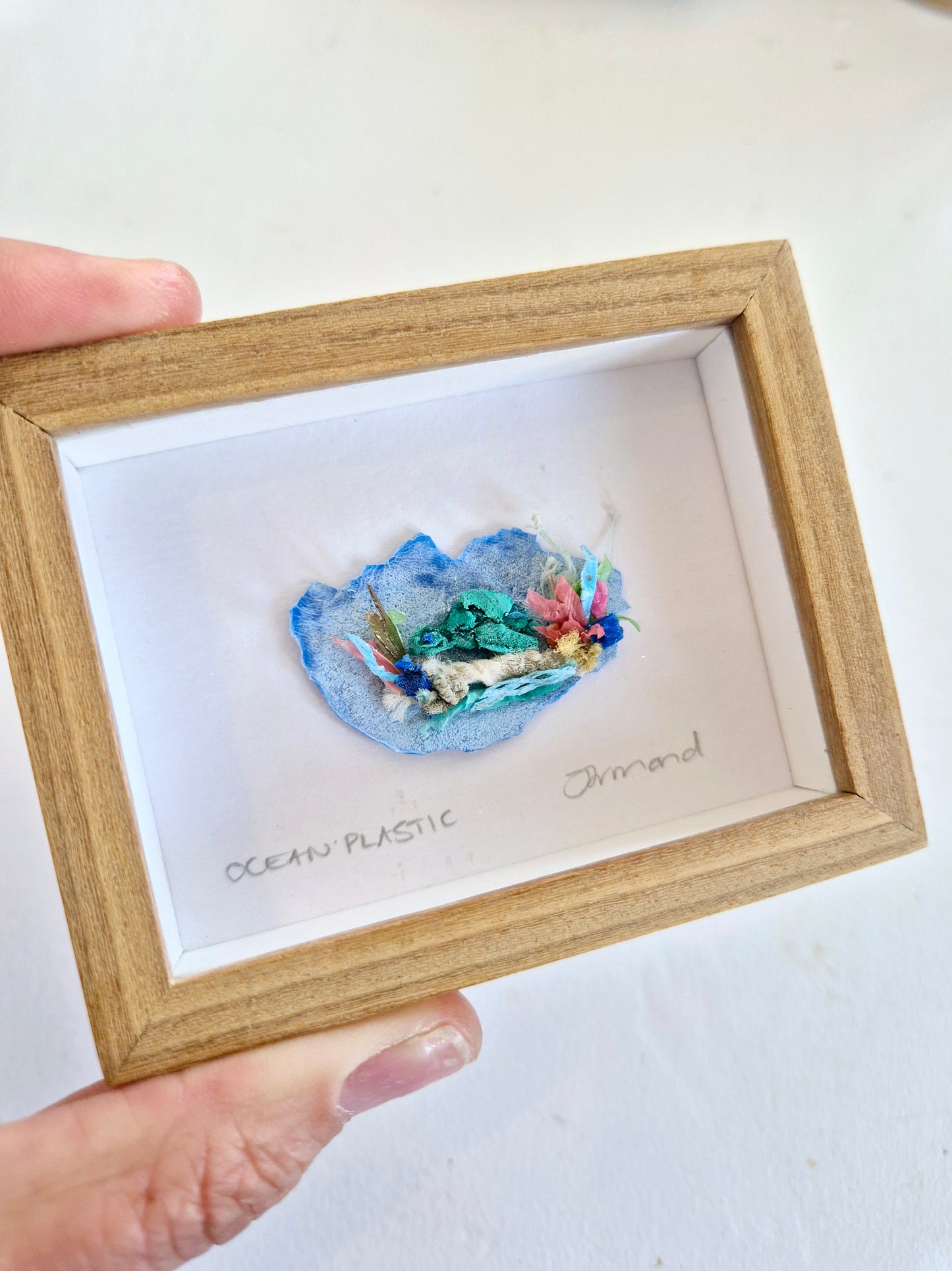 Ocean Fragment No.027 - Turtle - Framed wall art