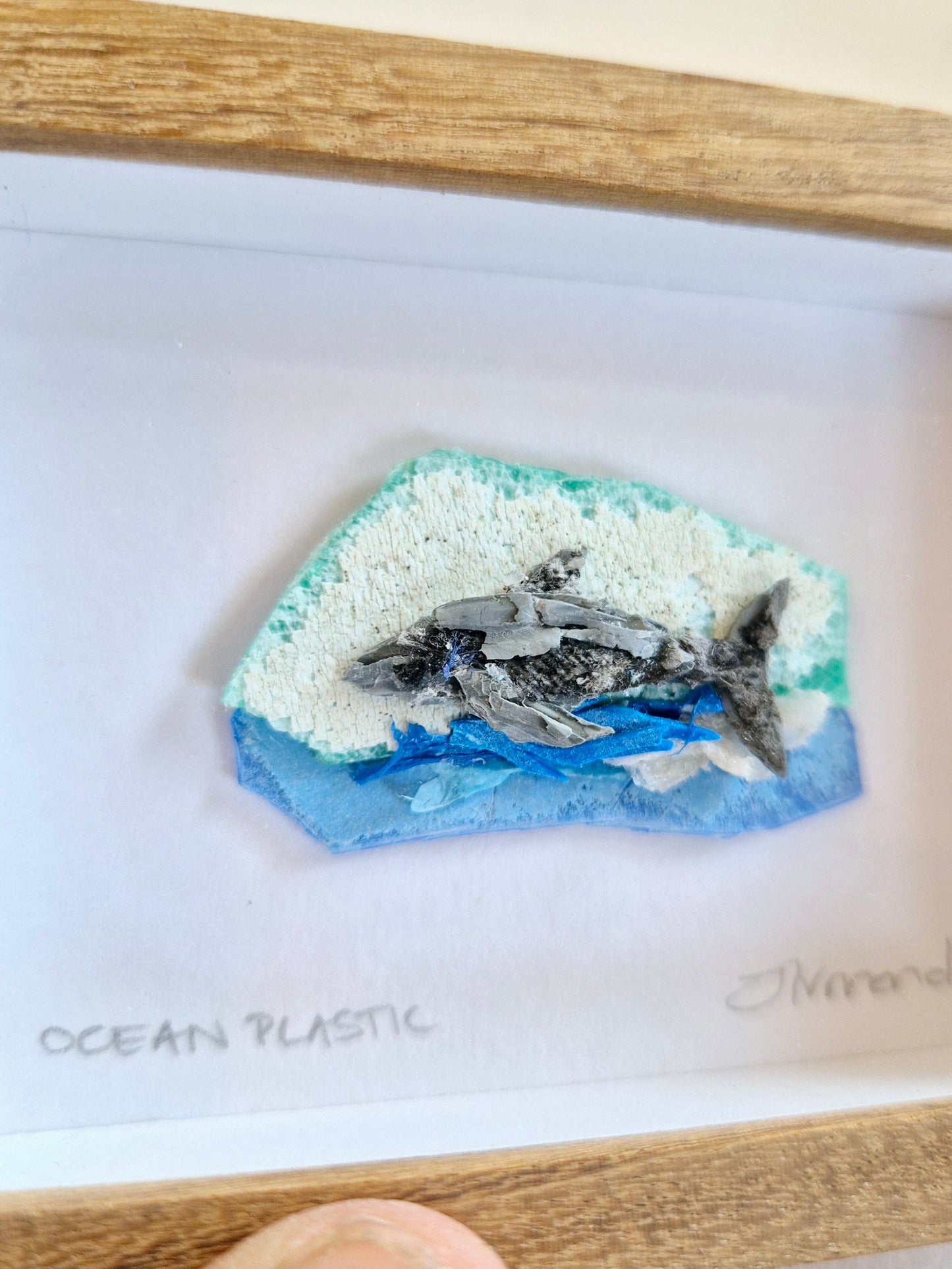 Ocean Fragment No.024 - Shark - Framed wall art