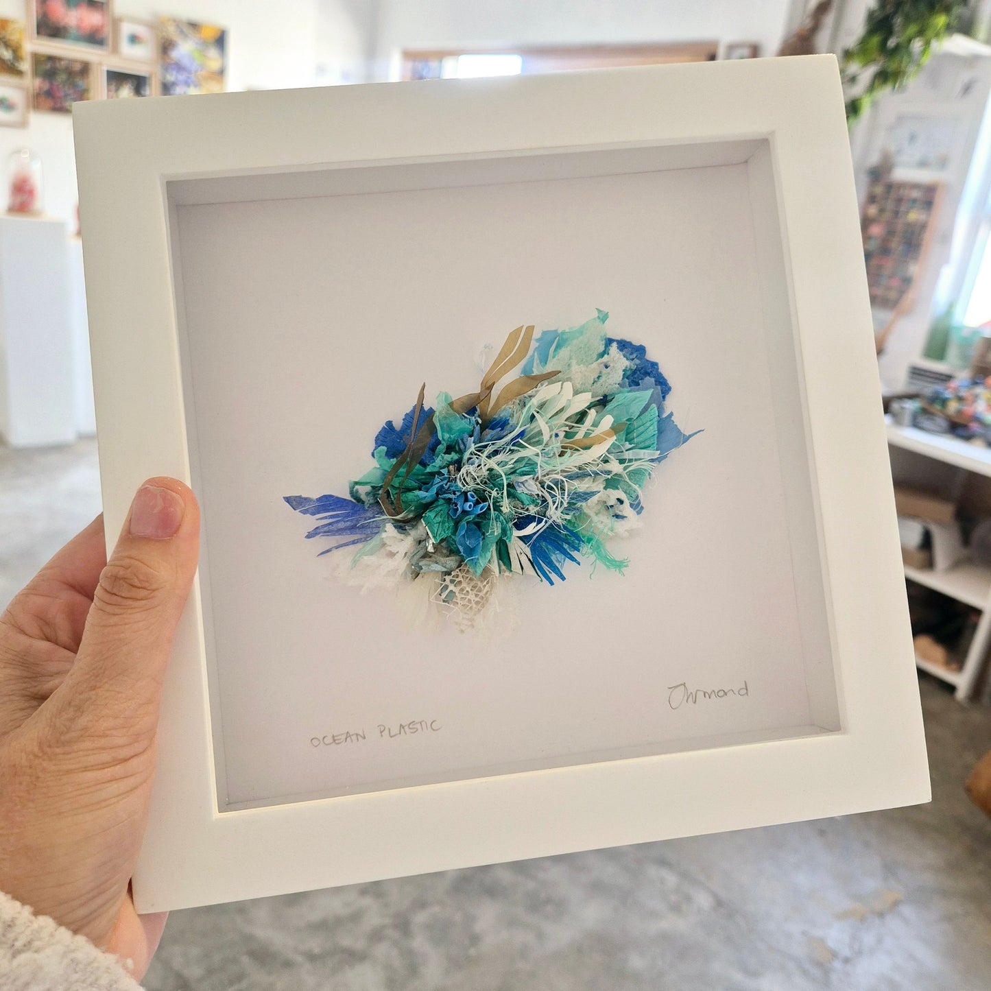Ocean Aqua & Blues - Framed wall art