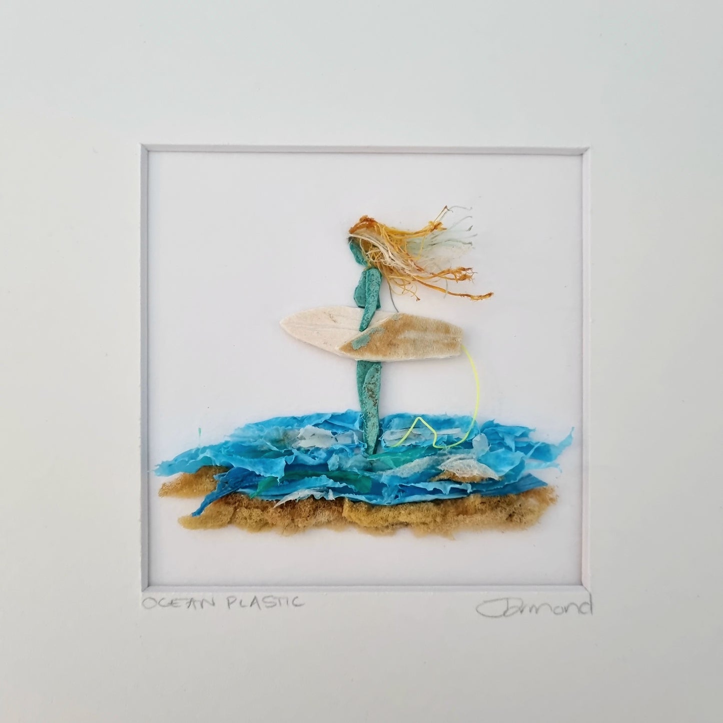 Short board surf chick