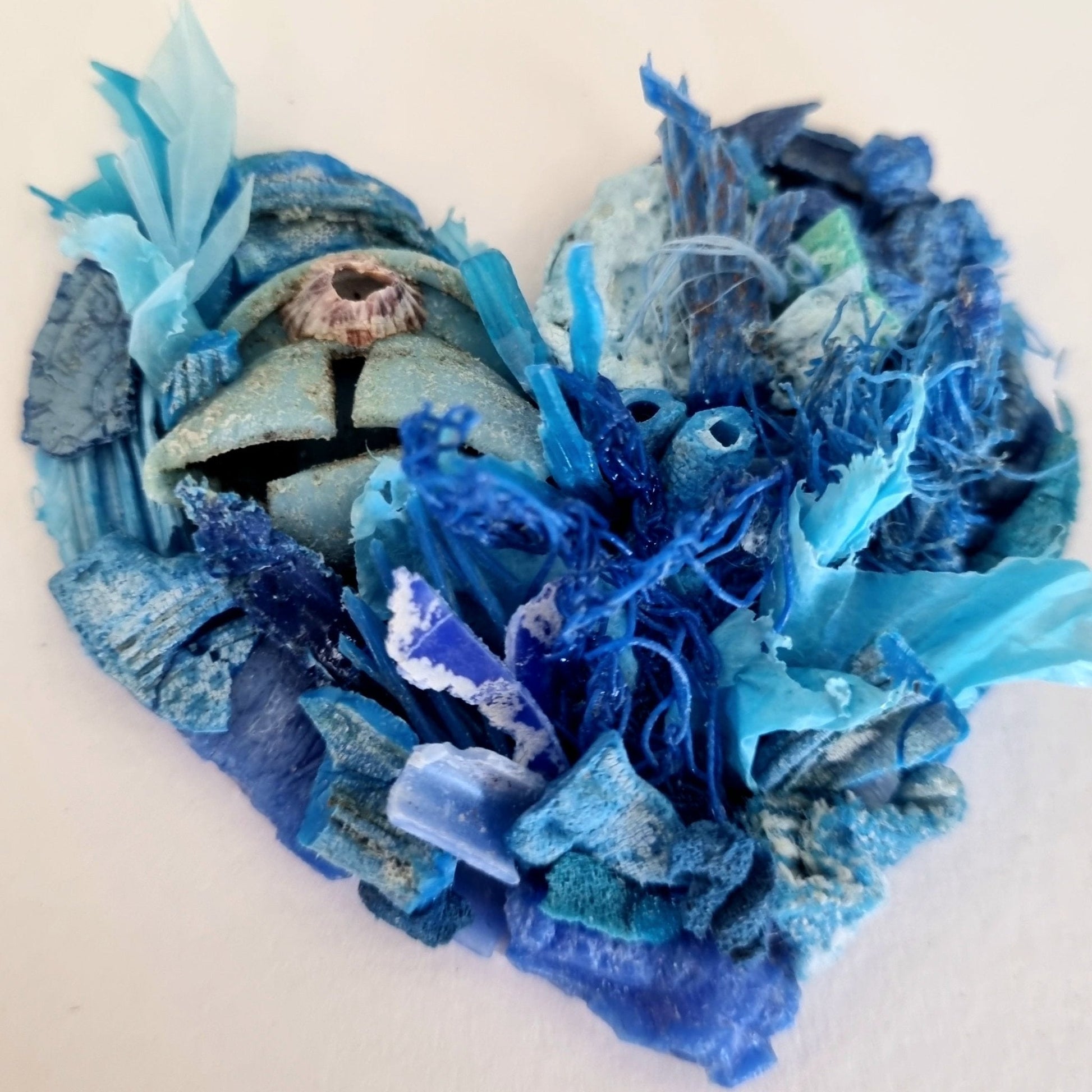 Blue coral heart - Janet Ormond Art