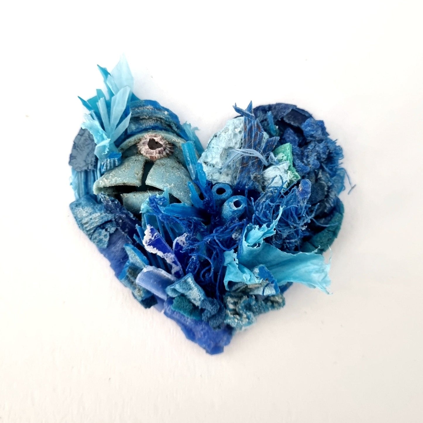 Blue coral heart - Janet Ormond Art