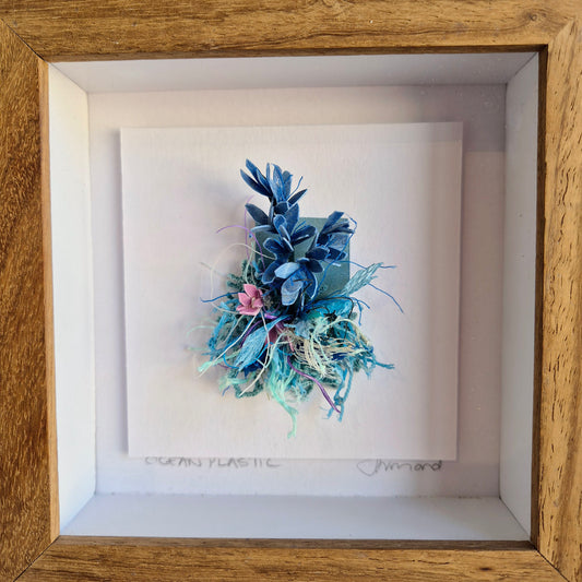 Small curiosity- Blue  - framed wall art