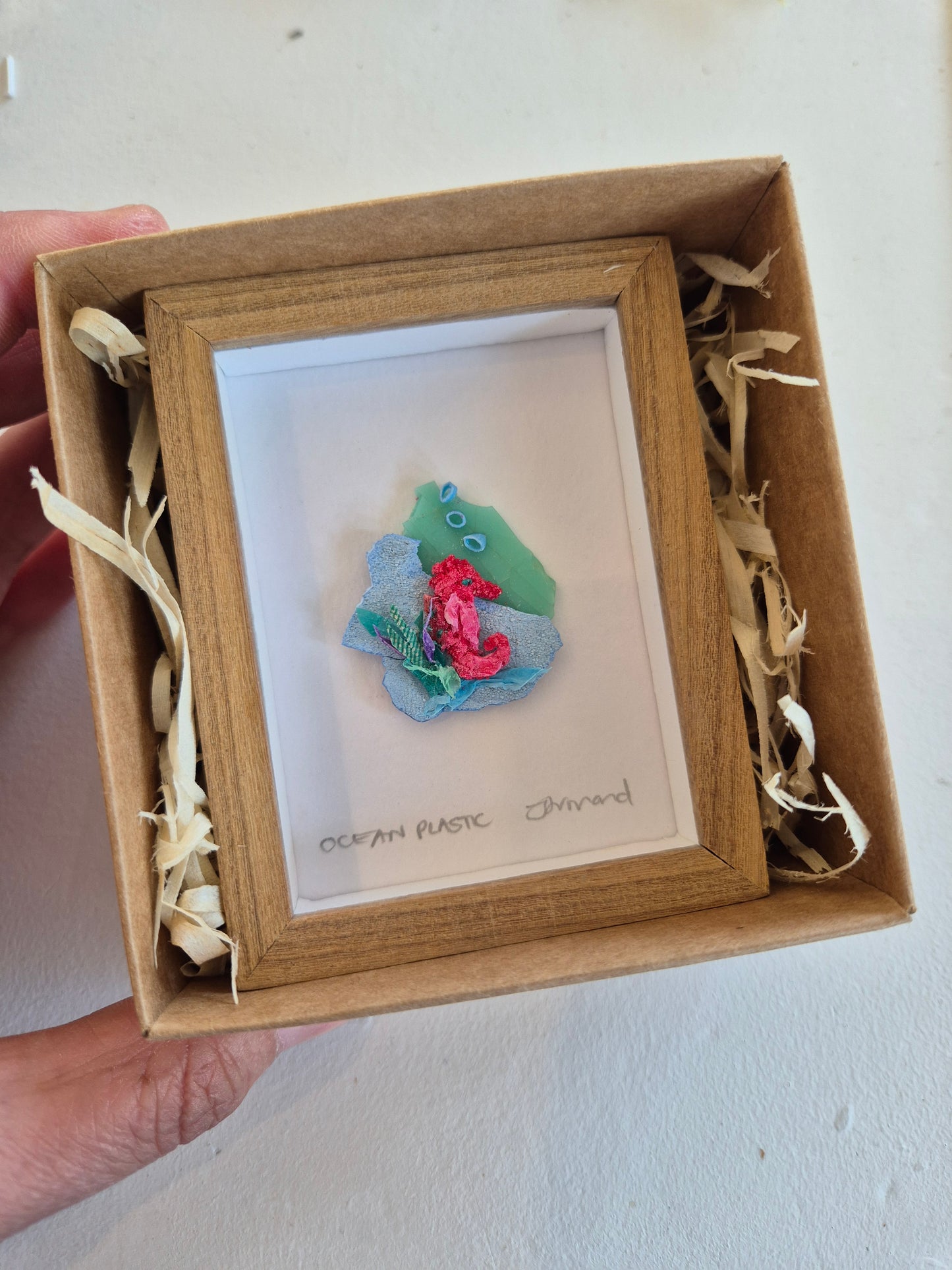 Ocean Fragment No.026 - Seahorse - Framed wall art