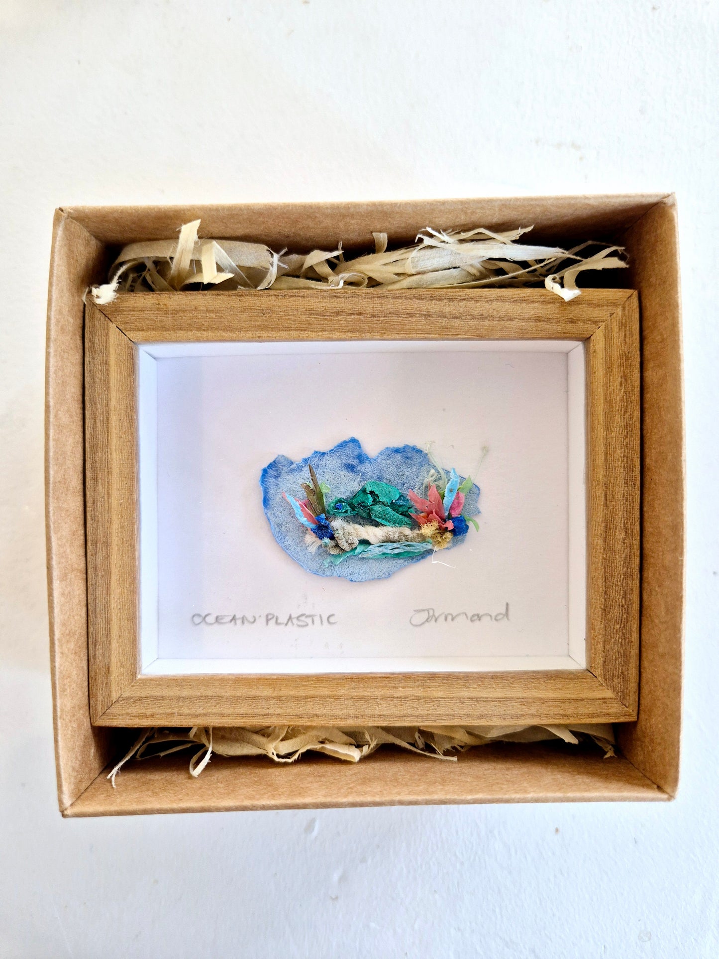 Ocean Fragment No.027 - Turtle - Framed wall art