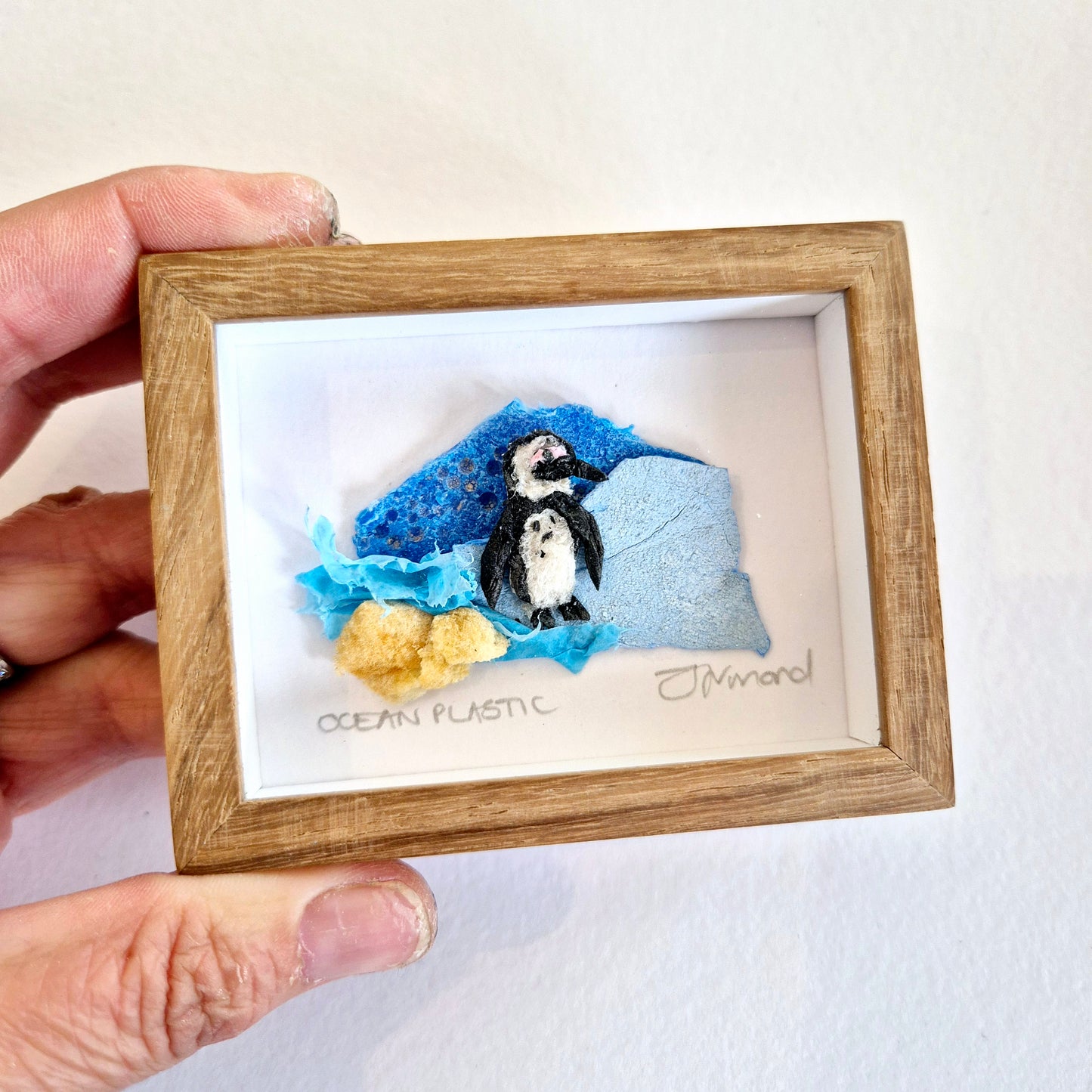 Ocean Fragment No.016 - Penguin - Framed wall art