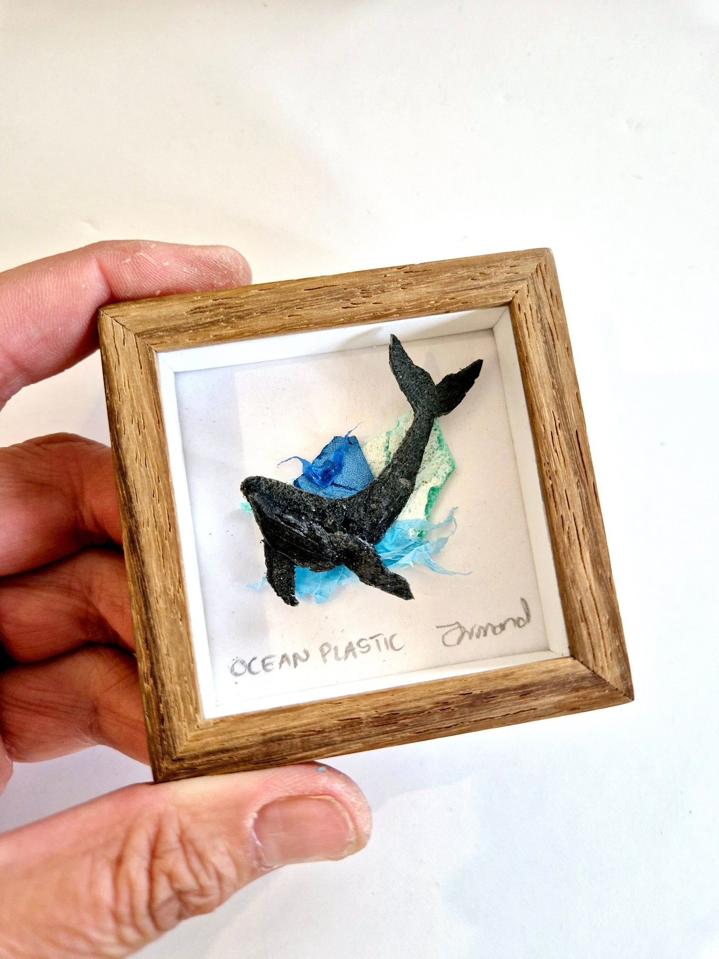 Ocean Fragment No.008 - Whale - Framed Wall Art