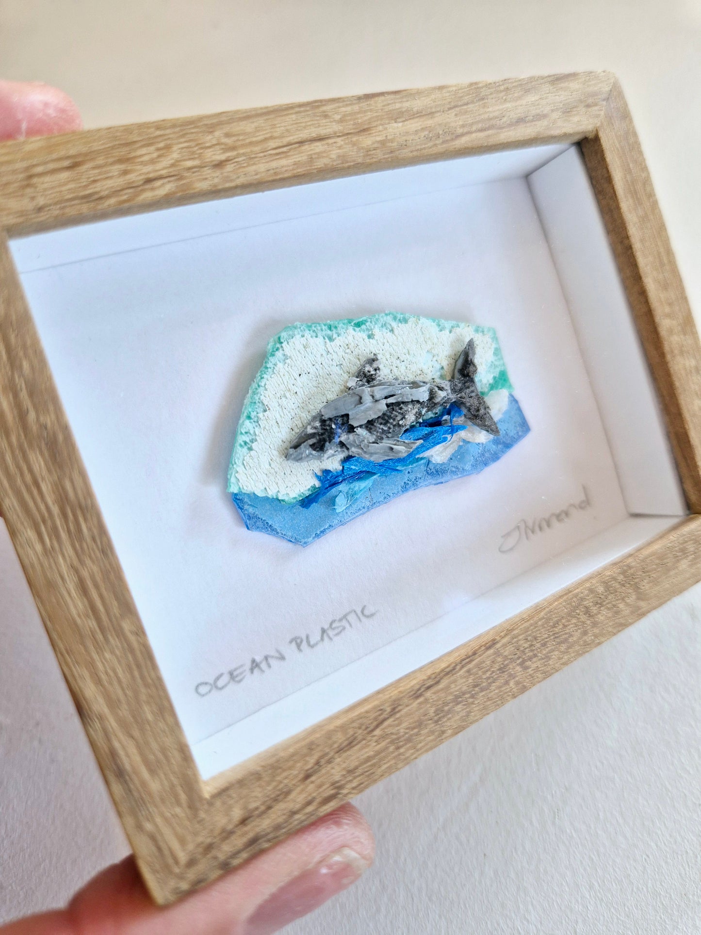 Ocean Fragment No.024 - Shark - Framed wall art