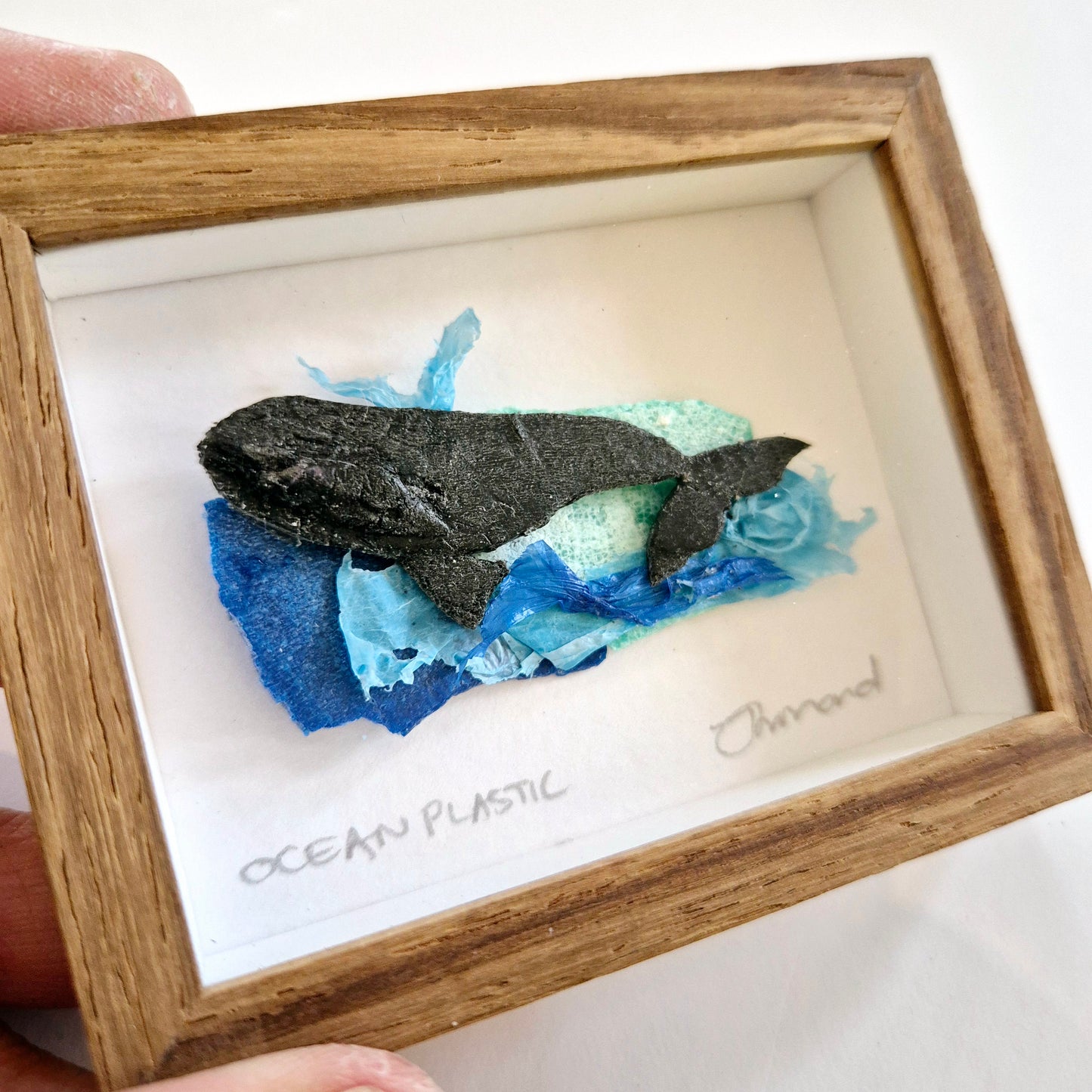Ocean Fragment No.009 - Whale - framed Wall Art