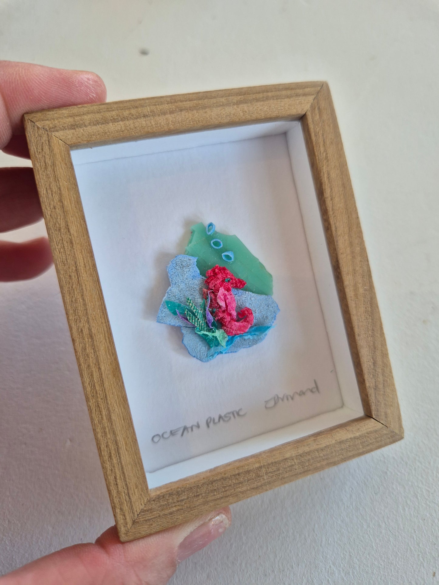 Ocean Fragment No.026 - Seahorse - Framed wall art