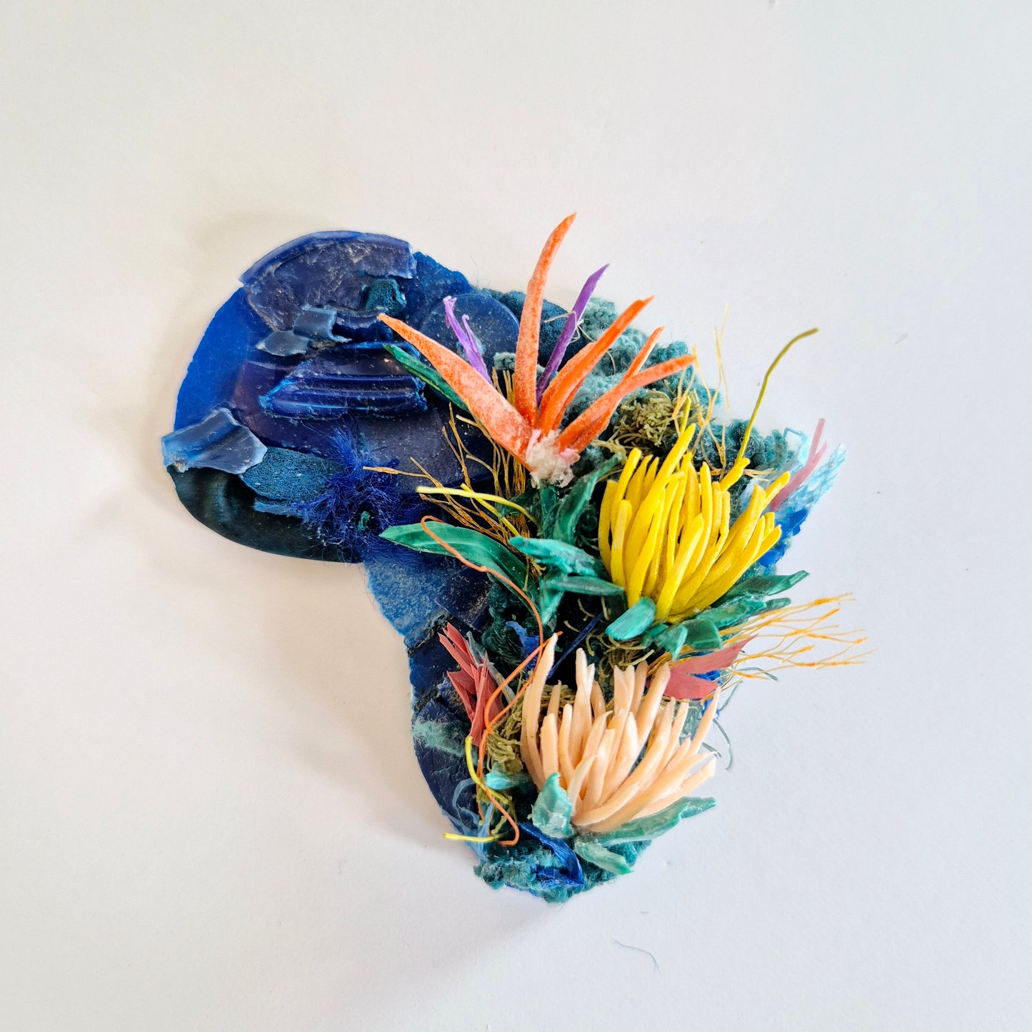 Botanical Africa - Blue - Framed Wall Art
