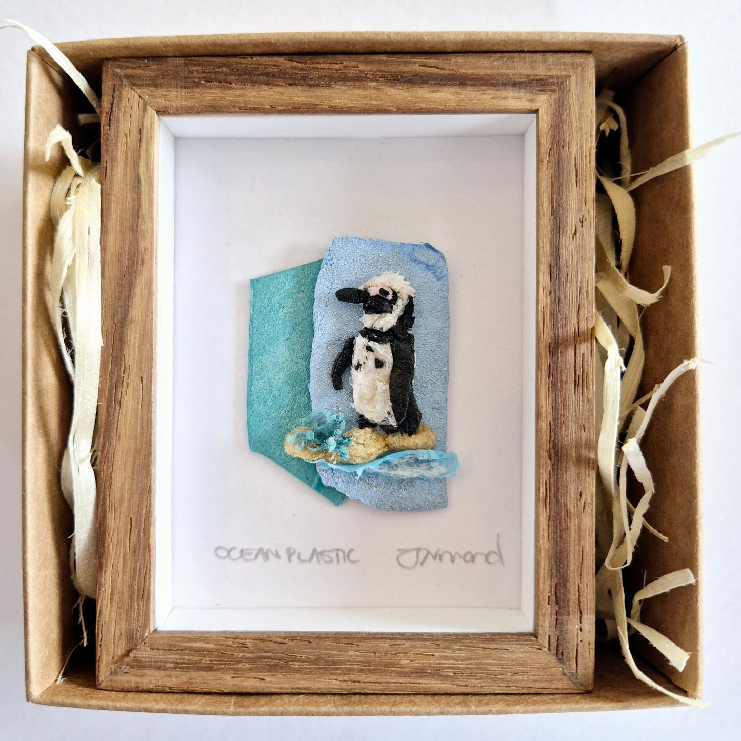 Ocean Fragment No.015 - Penguin - Framed Wall Art