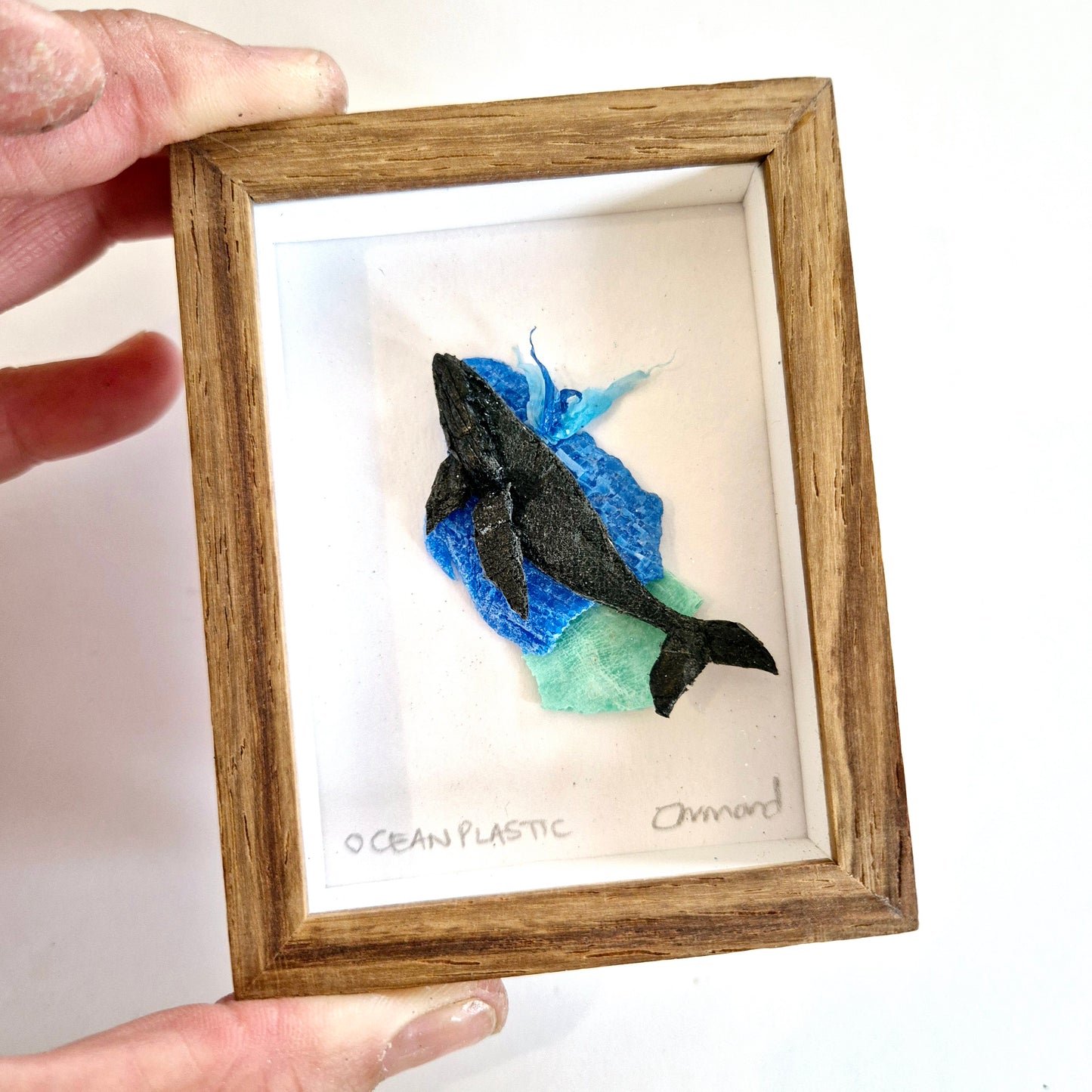 Ocean Fragment No.010 - Whale - Framed Wall Art