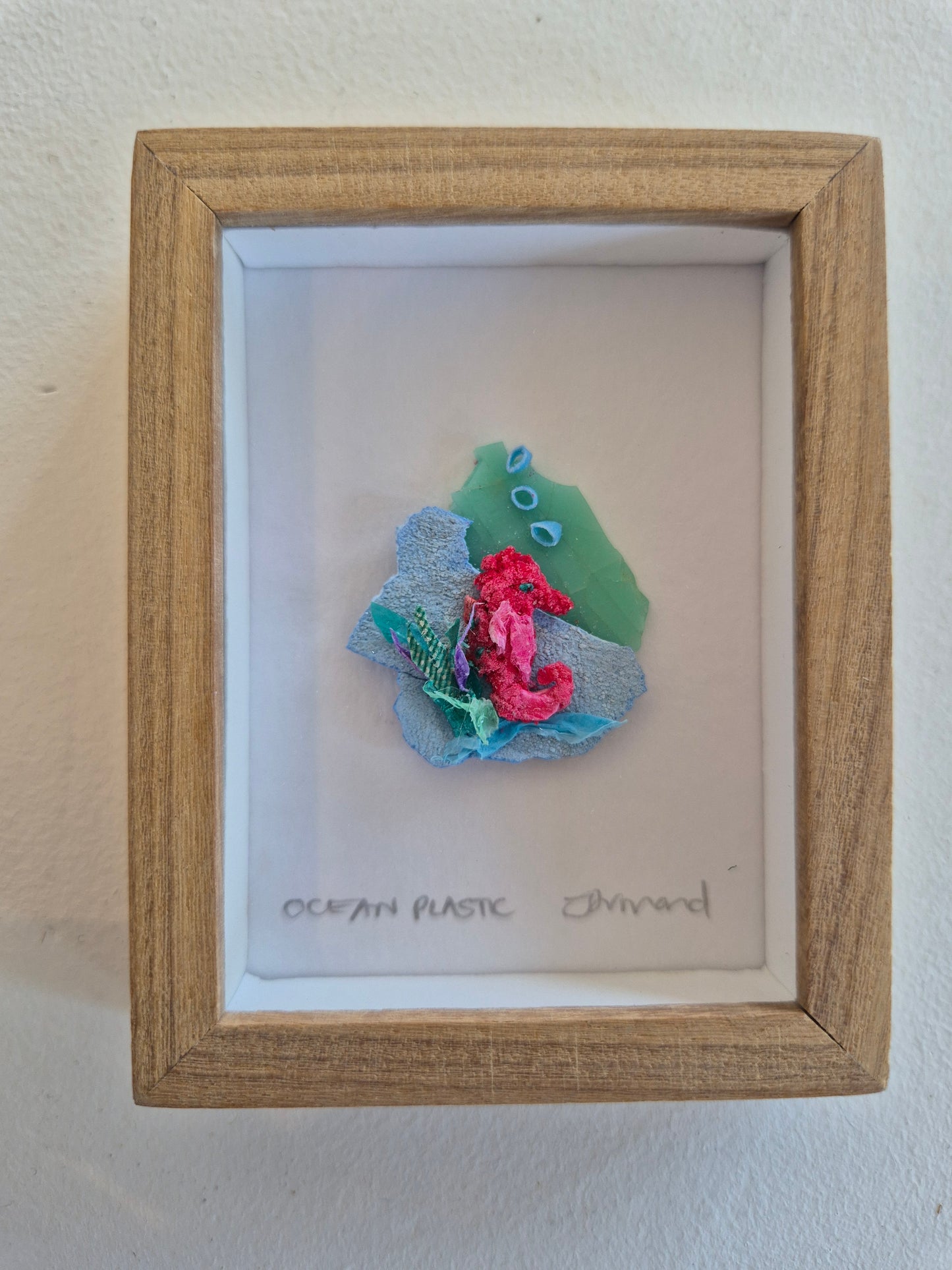 Ocean Fragment No.026 - Seahorse - Framed wall art