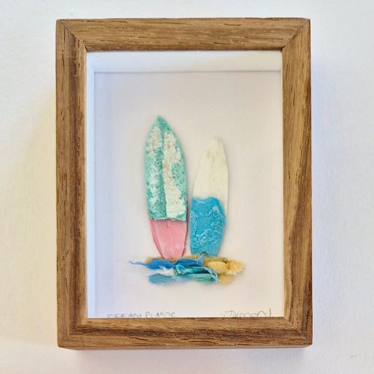 Ocean Fragment No.001 - Surfboards - Framed Wall Art