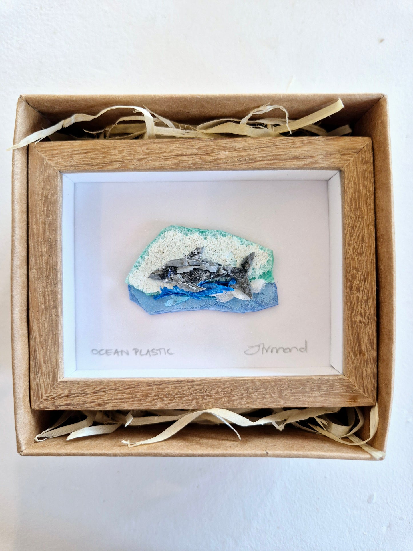 Ocean Fragment No.024 - Shark - Framed wall art