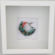 Load image into Gallery viewer, Sunbird Environmental Art made of beach plastic
